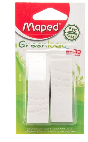 Maped Набор ластиков Greenlogic 2 шт. - фото 2