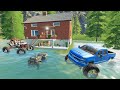 Видео - Huge storm floods our house | Camping and mudding | Farming Simulator 19