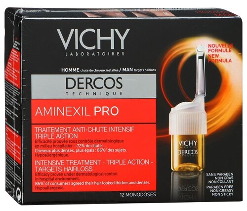 Vichy DERCOS AMINEXIL INTENSIVE 5, средство против выпадения волос для мужчин - фото 4