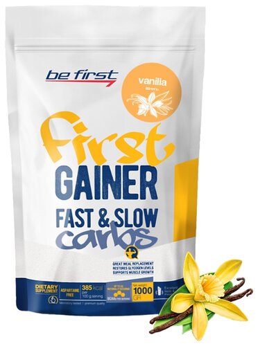 Гейнер Be First First Gainer Fast & Slow Carbs (1000 г) - фото 1
