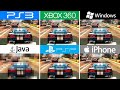 Видео - Split/Second (2010) iOS vs Xbox 360 vs PC vs Java vs PSP vs PS3 | Comparison (Which One is Better!)