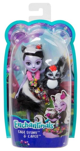 Кукла Enchantimals Седж Скунси с любимой зверюшкой, 15 см, FXM72 - фото 3