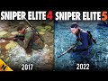 Видео - Sniper Elite 5 vs Sniper Elite 4 | Direct Comparison