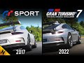 Видео - Gran Turismo 7 vs  Gran Turismo Sport | Direct Comparison