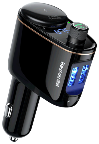 Автомобильная зарядка Baseus Locomotive Bluetooth MP3 Vehicle Charger - фото 4