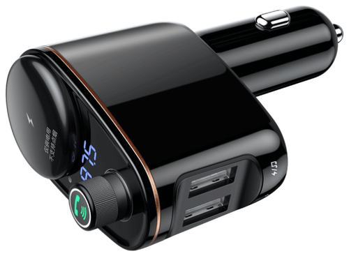 Автомобильная зарядка Baseus Locomotive Bluetooth MP3 Vehicle Charger - фото 1