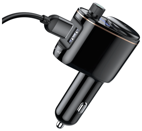 Автомобильная зарядка Baseus Locomotive Bluetooth MP3 Vehicle Charger - фото 2