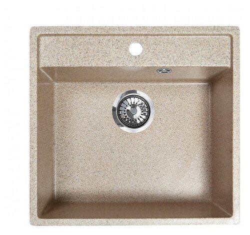Врезная кухонная мойка GRANMILL 038 56х49.5см искусственный мрамор - фото 4