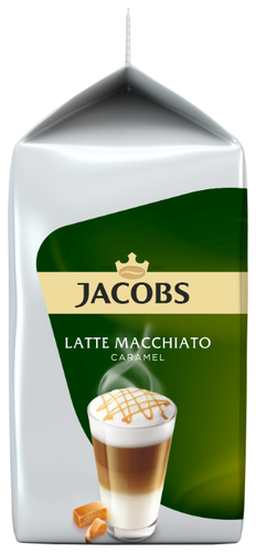 Кофе в капсулах с жидким молоком Tassimo Jacobs Latte Macchiato Caramel (8 шт.) - фото 3