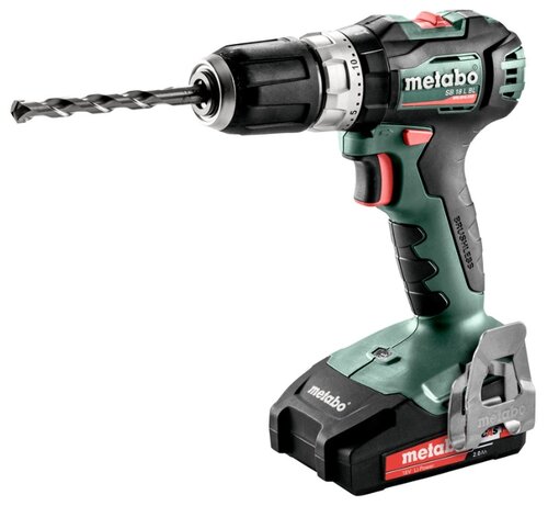 Ударная аккумуляторная дрель-шуруповерт Metabo SB 18 L BL 2.0Ач х2 кейс 60 Н·м - фото 1