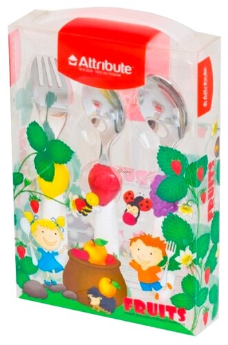 Attribute Набор детских столовых приборов Fruits 3 предмета - фото 2