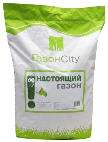 Смесь семян для газона ГазонCity Настоящий газон, 10 кг - фото 1