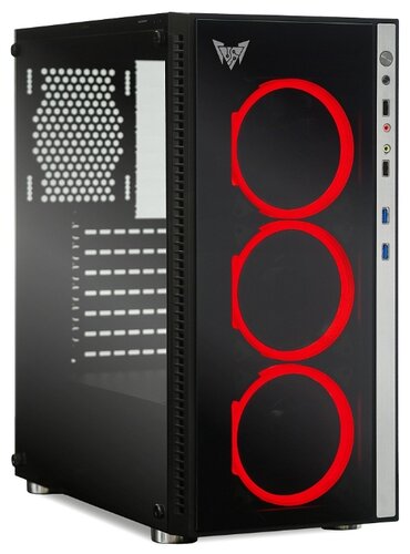 Компьютерный корпус CROWN CM-GS10RGB 600W Black - фото 2