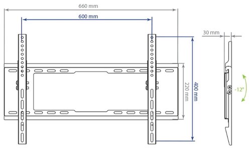 Кронштейн на стену Kromax IDEAL-102 - фото 3