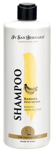 Шампунь Iv San Bernard Traditional Line Banana для кошек и собак со средней длиной шерсти 500 мл - фото 1