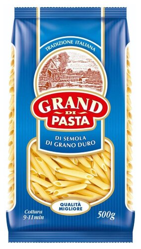 Grand Di Pasta Макароны перья пенне, 500 г - фото 1