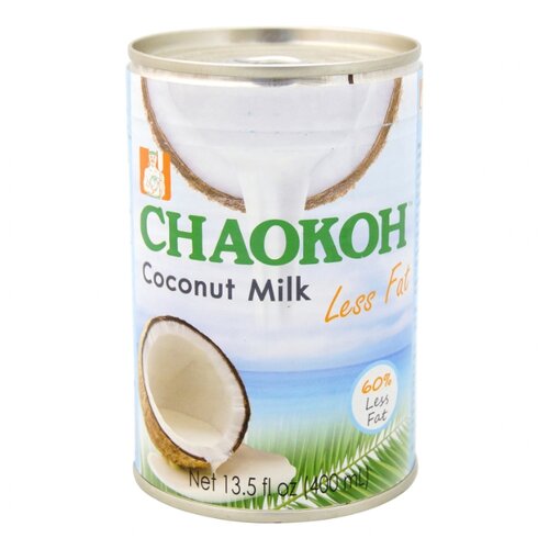Chaokoh Кокосовое молоко с пониженным содержанием жира Less fat, 400 мл - фото 1