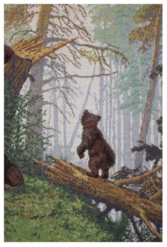 Золотое Руно Набор для вышивания Утро в сосновом лесу (Шишкин И.И.) 52,9 х 78,1 см (ПФ-008) - фото 3