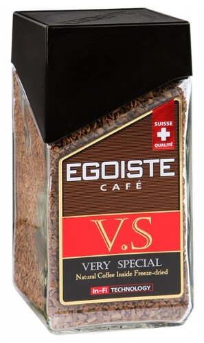 Кофе растворимый Egoiste V.S., стеклянная банка - фото 1