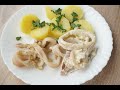 Видео - Кальмары в чесночном соусе, вкуснее чем в магазине! Приготовь ужин за 10 минут 🦑