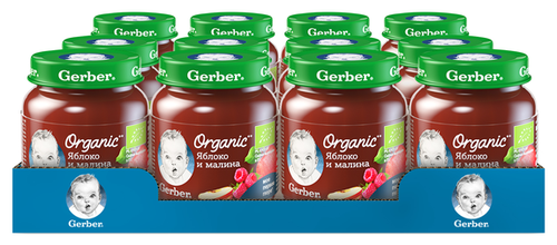 Пюре Gerber Organic Яблоко и малина, с 5 месяцев - фото 4