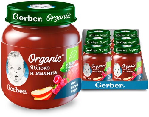 Пюре Gerber Organic Яблоко и малина, с 5 месяцев - фото 5
