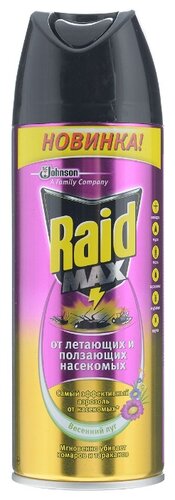 Аэрозоль Raid от летающих и ползающих насекомых Весенний луг - фото 1