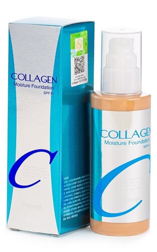 Enough Тональный крем Collagen Moisture Foundation SPF 15, 100 мл - фото 1