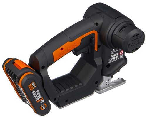 Электролобзик аккумуляторный Worx WX550 2.0Ач х1 кейс - фото 3