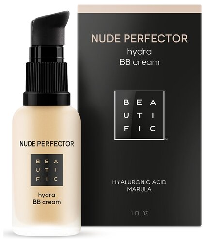 BEAUTIFIC BB крем Nude Perfector тонирующий с гиалуроновой кислотой , 30 мл - фото 1