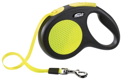 Поводок-рулетка для собак Flexi New Neon M ленточный - фото 1