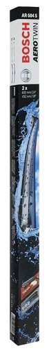 Щетка стеклоочистителя бескаркасная Bosch Aerotwin AR604S RHD 600 мм / 450 мм, 2 шт. - фото 1