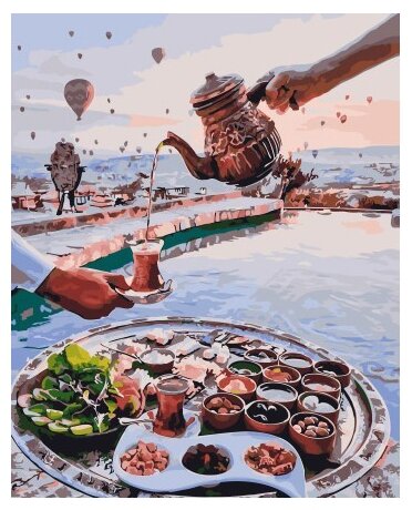 ВанГогВоМне Картина по номерам "Завтрак на берегу", 40х50 см (ZX 22195) - фото 1