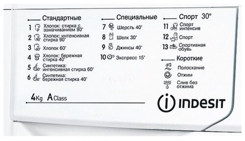 Стиральная машина Indesit IWUB 4085 - фото 2
