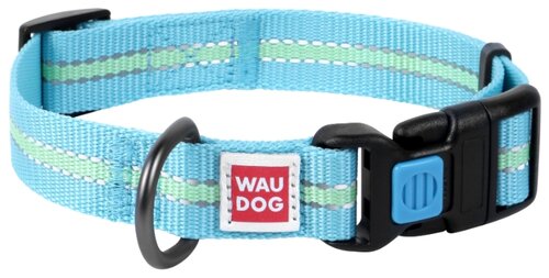 Ошейник WAU DOG Nylon светонакопительный (25 мм) 35-58 см - фото 1