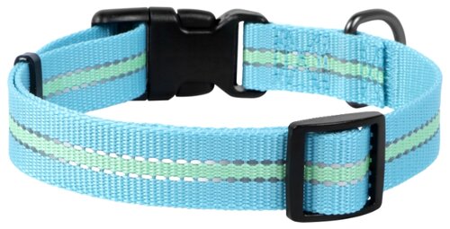Ошейник WAU DOG Nylon светонакопительный (25 мм) 35-58 см - фото 2