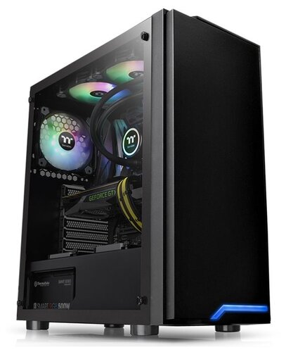 Компьютерный корпус Thermaltake H100 TG CA-1L4-00M1WN-02 Black - фото 1
