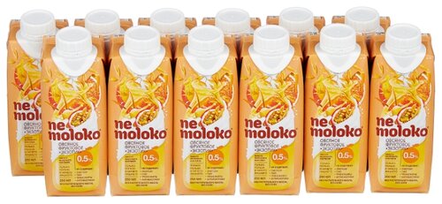 Овсяный напиток nemoloko Фруктовое экзотик 0.5%, 250 мл, 12 шт. - фото 1