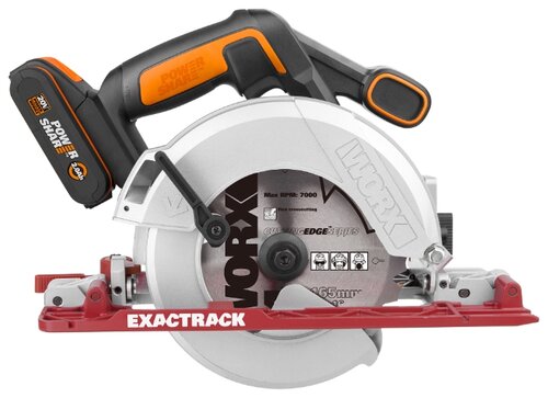 Дисковая пила Worx WX530 2.0Ач х1 коробка - фото 2