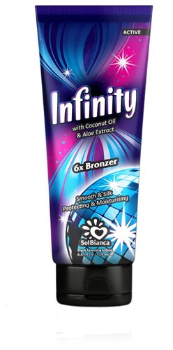 Крем для загара в солярии SolBianca Infinity с маслом кокоса, экстрактом алоэ и бронзаторами - фото 1