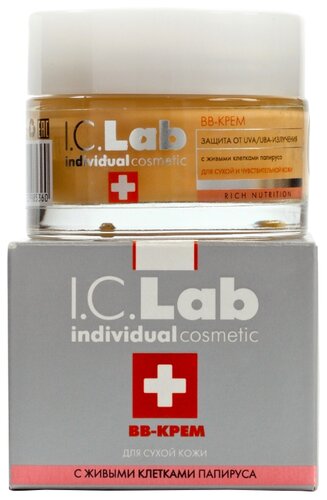 I.C.Lab BB крем для сухой и чувствительной кожи с живыми клетками папируса , 50 мл - фото 1