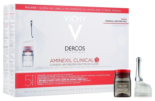 Vichy DERCOS AMINEXIL INTENSIVE 5, средство против выпадения волос для женщин - фото 3