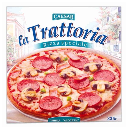 La Trattoria Пицца Ассорти замороженная 335 г - фото 1