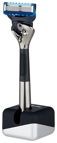 Набор Gillette подарочный подставка, бритвенный станок Fusion5 Proglide Flexball с эксклюзивной хромированной ручкой Premium Edition - фото 3