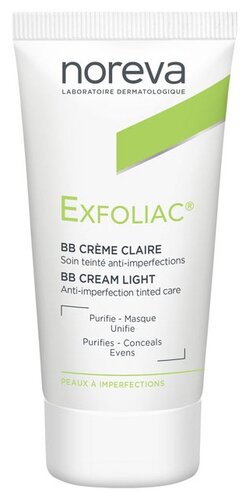Noreva laboratories BB крем для проблемной кожи Exfoliac , 30 мл - фото 3