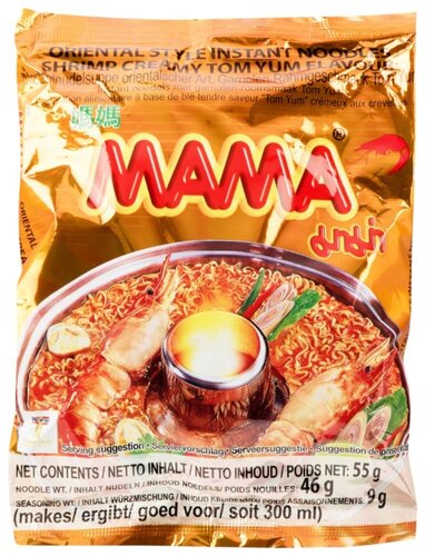 Mama Лапша тайская быстрого приготовления со вкусом Кремовый Том-Ям 55 г - фото 1
