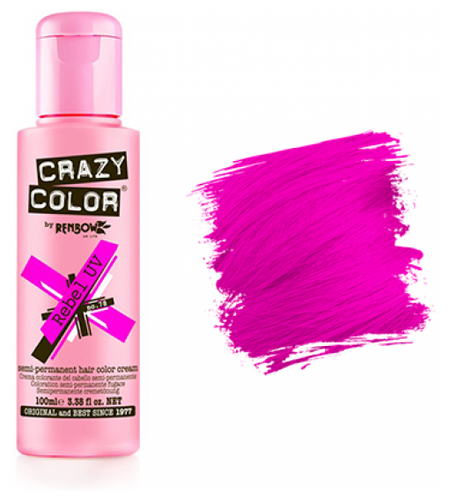 Краситель прямого действия Crazy Color Semi-Permanent Hair Color Cream Rebel UV 78 - фото 2
