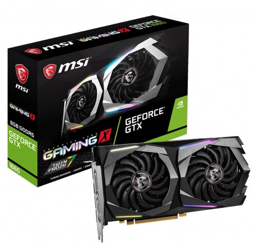 Видеокарта MSI GeForce GTX 1660 1860MHz PCI-E 3.0 6144MB 8000MHz 192 bit HDMI 3xDisplayPort HDCP GAMING X - фото 1