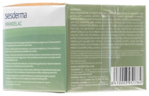 SesDerma Mandelac Увлажняющий крем для лица - фото 3