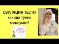 Видео - ОВУЛЯЦИЯ ТЕСТЛАРИ!кандай ва качон утказилади?жавоби кандай укилади?